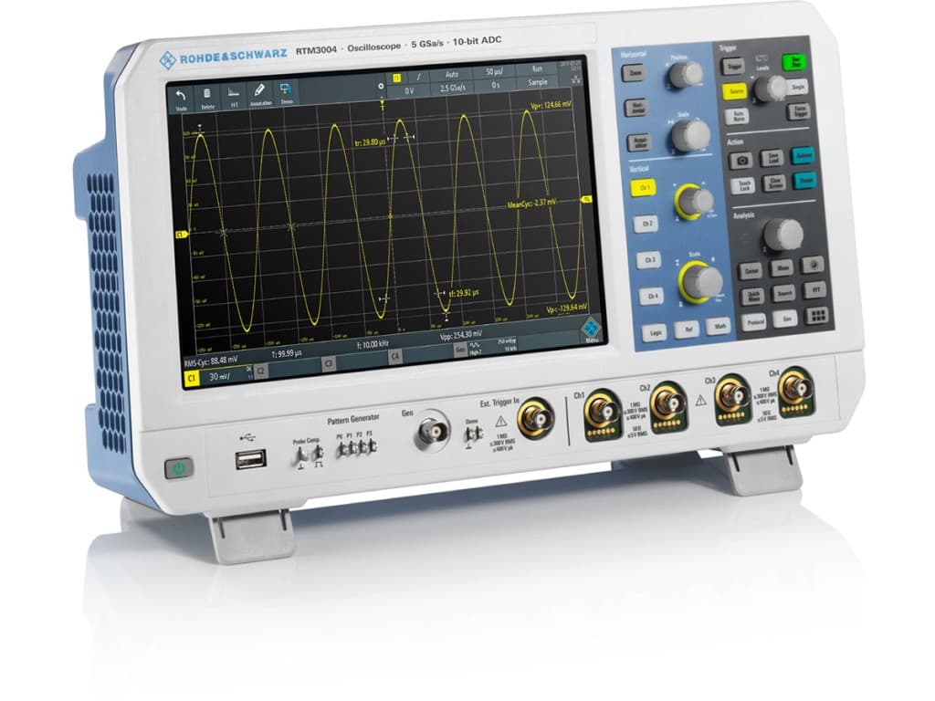 Rohde & Schwarz RTM3004 Four Channel, 100 MHz Digital Oscilloscope ...