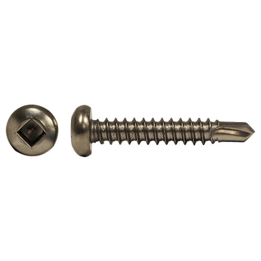 #10 x 1 Phillips Pan Head Self Tapping Screws Sheet Metal Wood Screws, Stainless Steel 304, 100 PCS