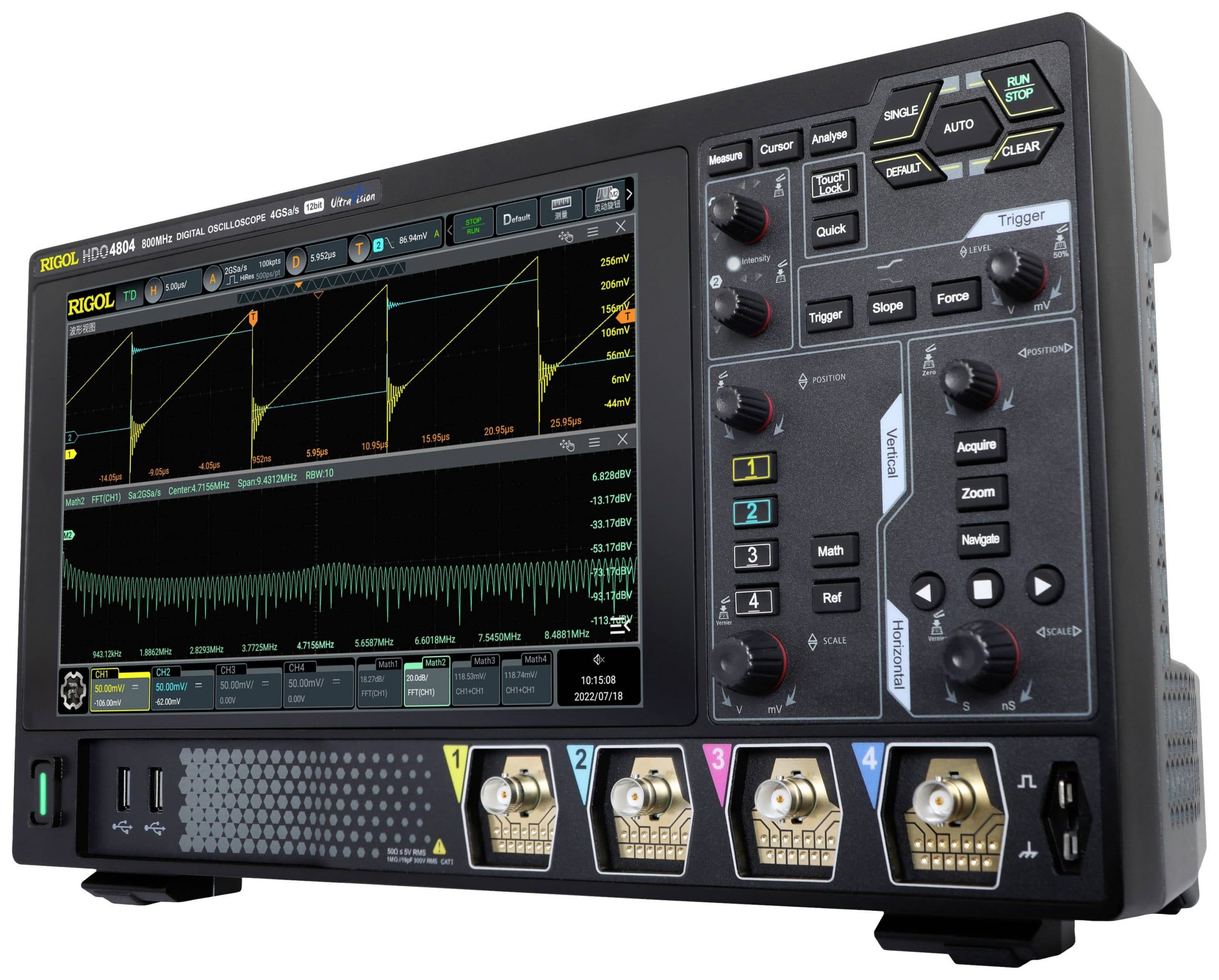 Rigol DHO4804 – Digital Oscilloscope (4 Channel / 800MHz) - Coral-i ...