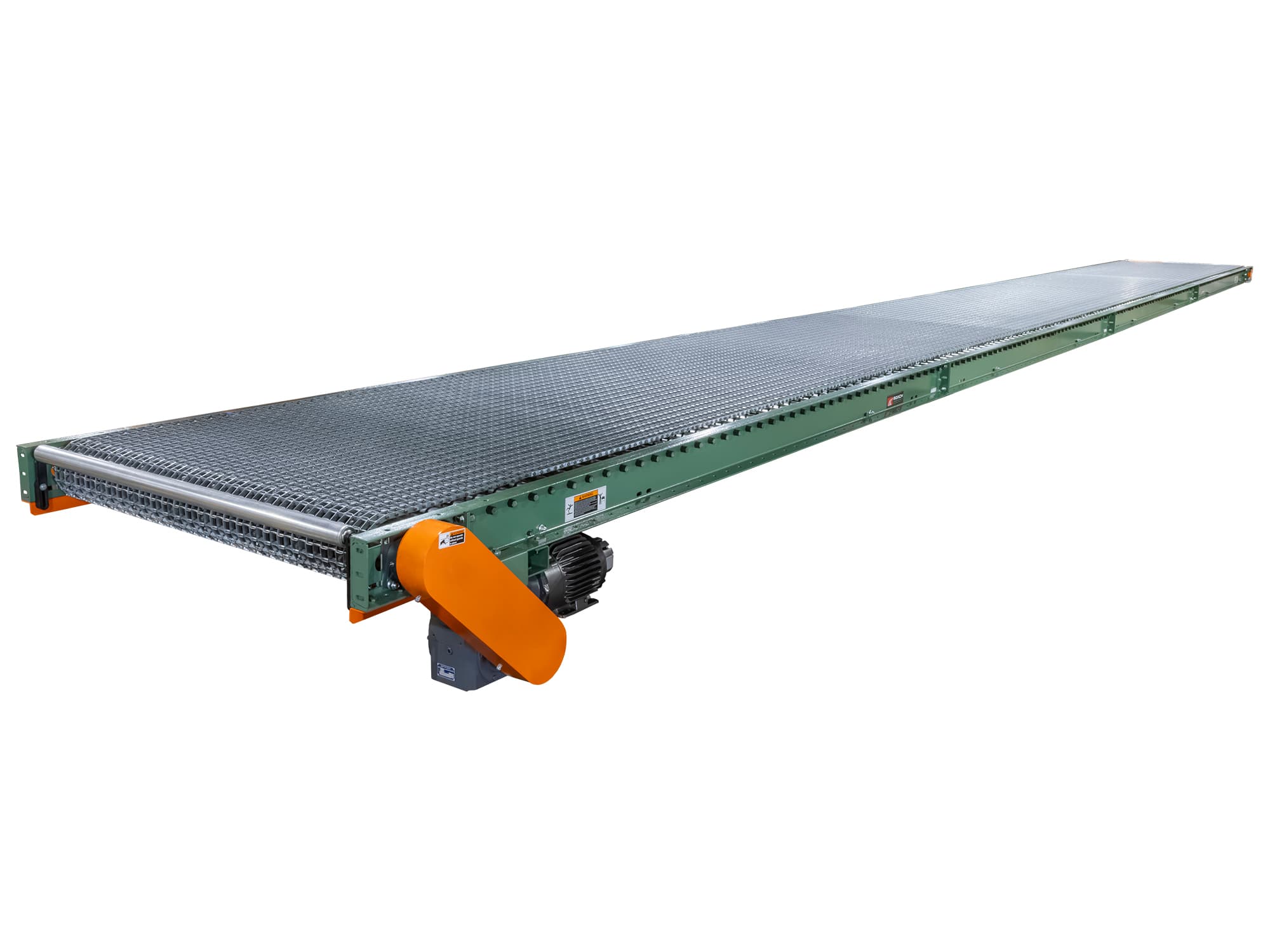 651RBW | Heavy Duty Roller Bed Conveyor with Wire Mesh Belt - Roach ...