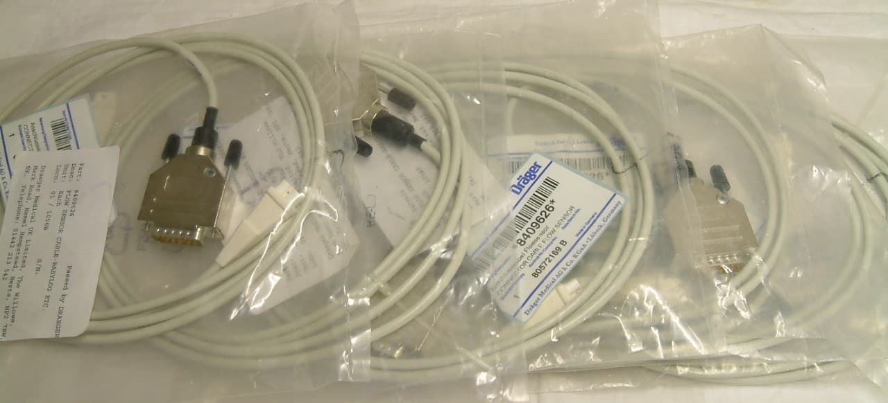 Drager Babylog 8000 flow sensor cable - Robin Medical Ltd