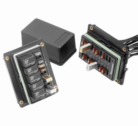 Bussmann 15305-2 RTMR, 10 Fuse + 5 Micro Relays Base w/cover