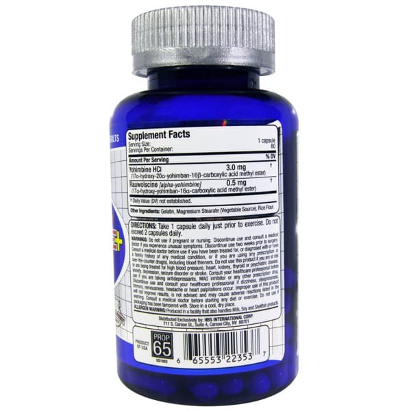 ALLMAX Nutrition, Yohimbine Hcl + Alpha-Yohimbine (Max Strength Yohimbe ...