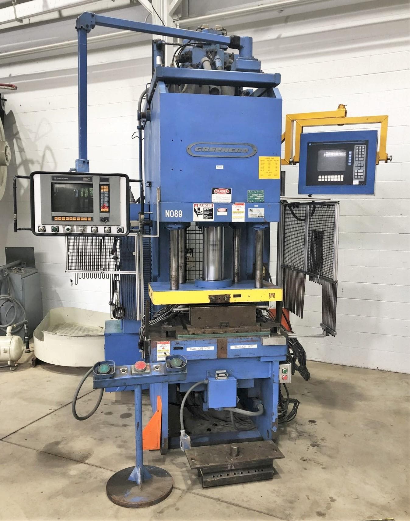 100 TON GREENERD MODEL HCA-100-60L12 JOGGLE C-FRAME HYDRAULIC PRESS ...