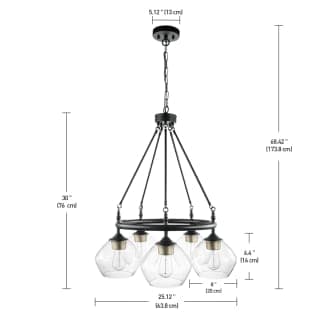 Globe Electric 60872 Harrow 5 Light 25" Wide Chandelier | Build.com