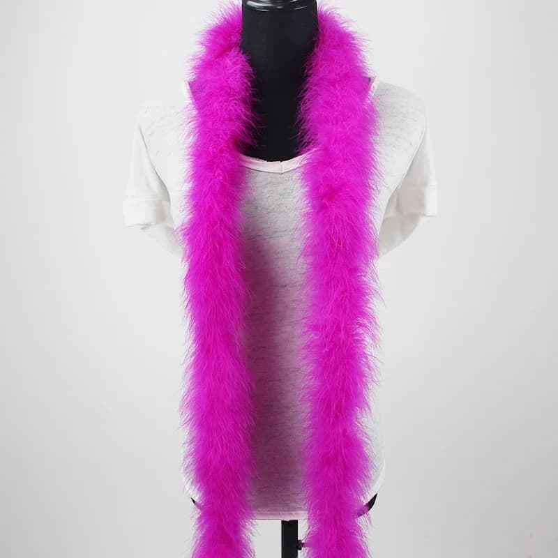 Hot Pink Marabou Boas Turkey Faux Fur White Boa For Party Clothing ...