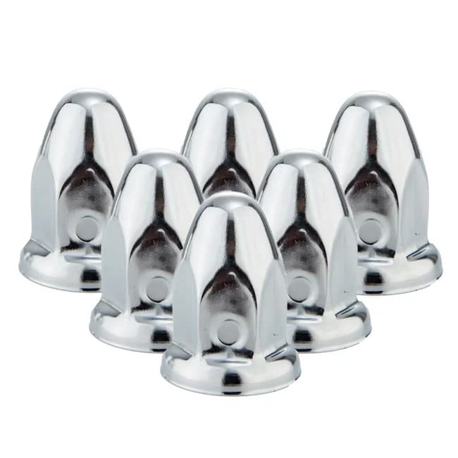 32 33mm Hex Steel Chrome Truck Wheel Lug Nut Covers
