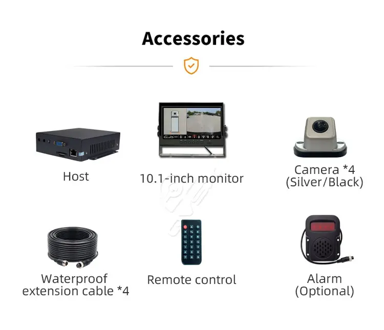 AAMP Global Echomaster APA-SVC360 Surround View Camera System