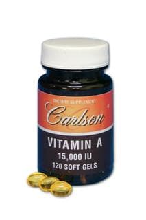 Vitamin A Palmitate (120 soft gels 15000 IU)* Carlson Labs 2026