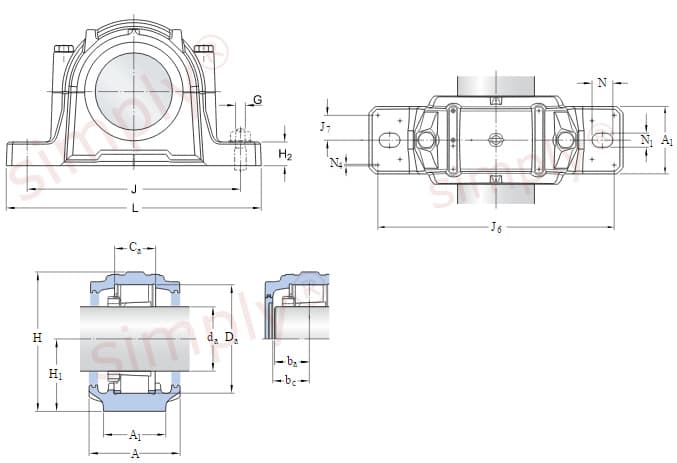 SKF SNL Split Plummer Block Bearing
