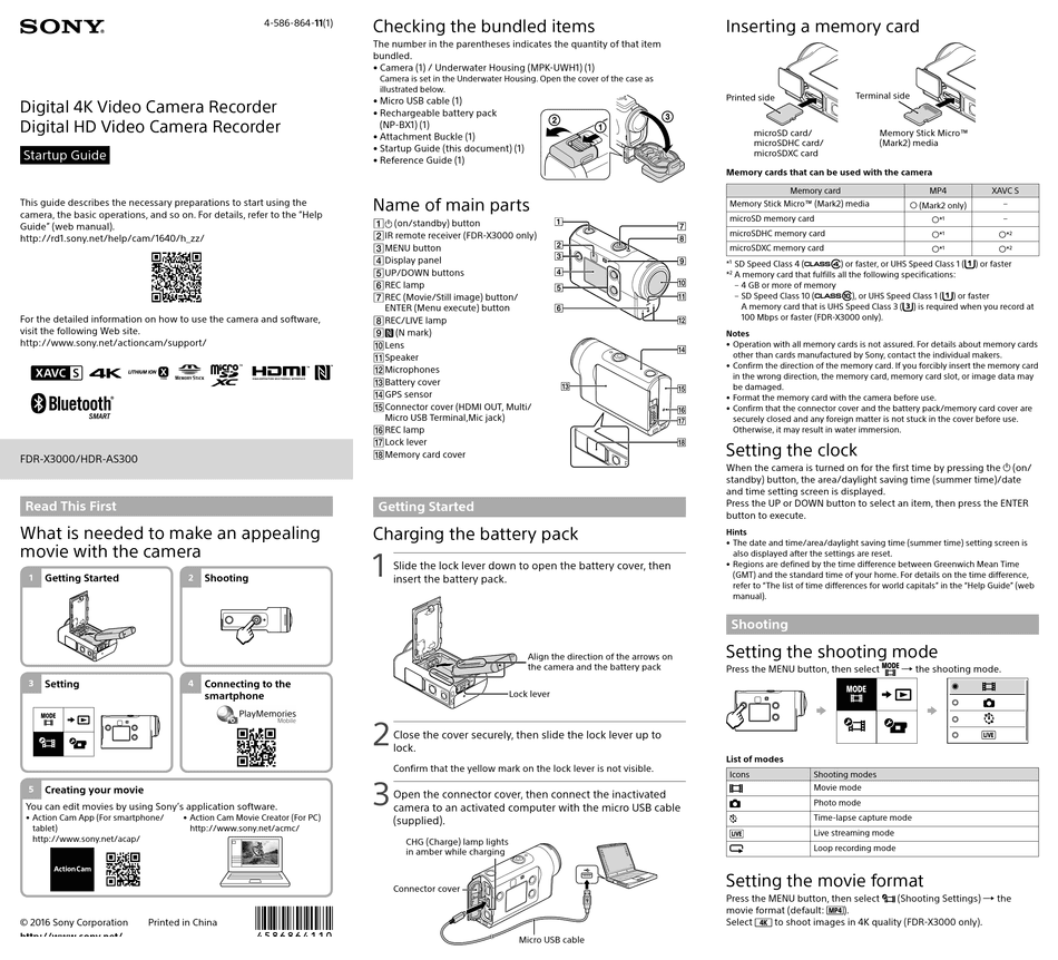 Sony FDRX3000