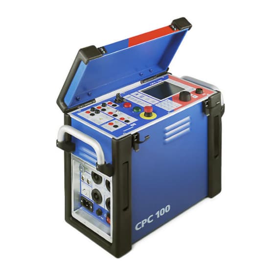 Omicron CPC 100 Primary Test System Manuals