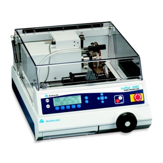 Buehler IsoMet 5000 Cutting Machine Manuals