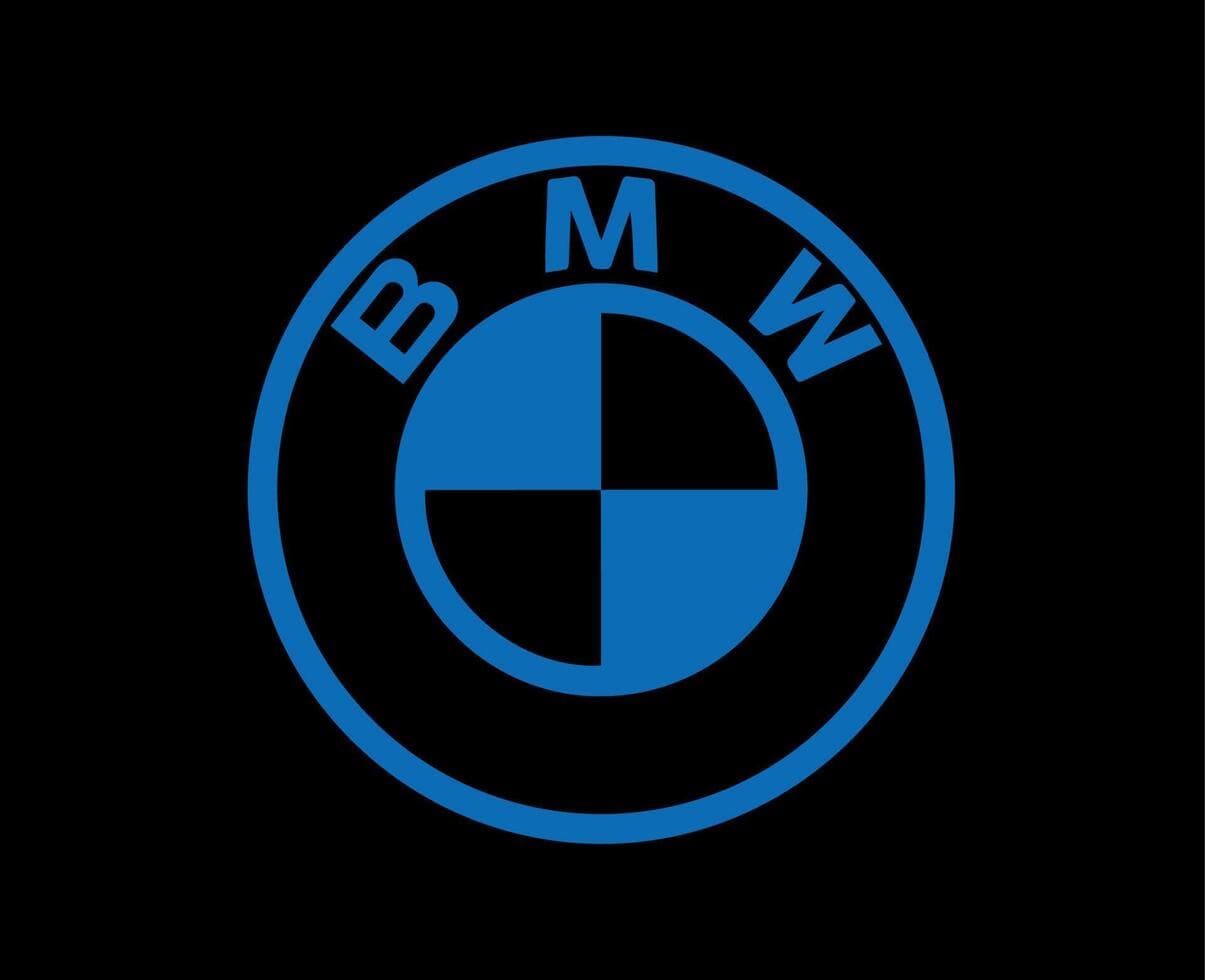 BMW Brand Logo Symbol Blue Design Germany Car Automobile Vector ...