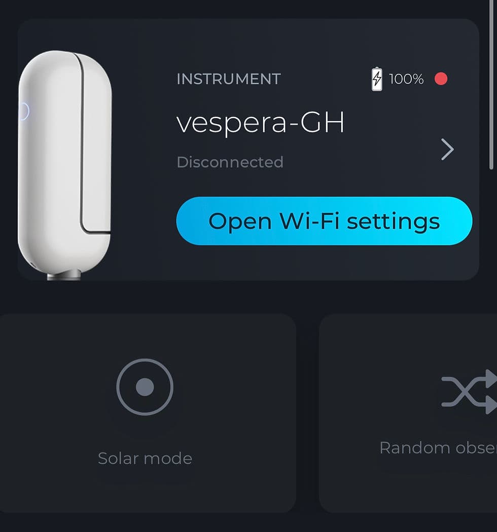 A Guide to Solar Observation with Vespera