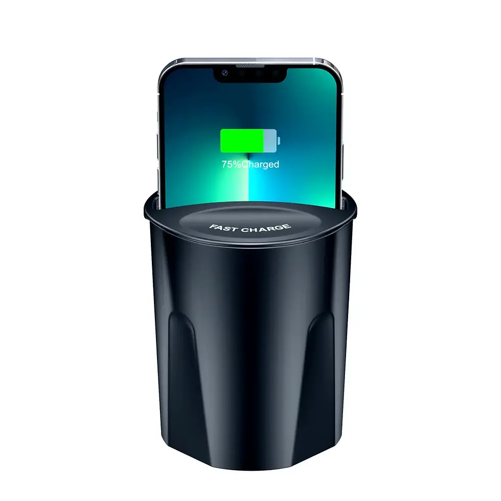 Wireless Car Cup Holder Charger for Cell Phone X9 Phone Charging Stand ...