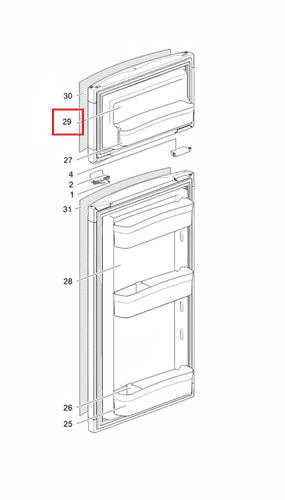 Thetford SR Replacement Freezer Door N3150/N3175 | Caravan Repair ...