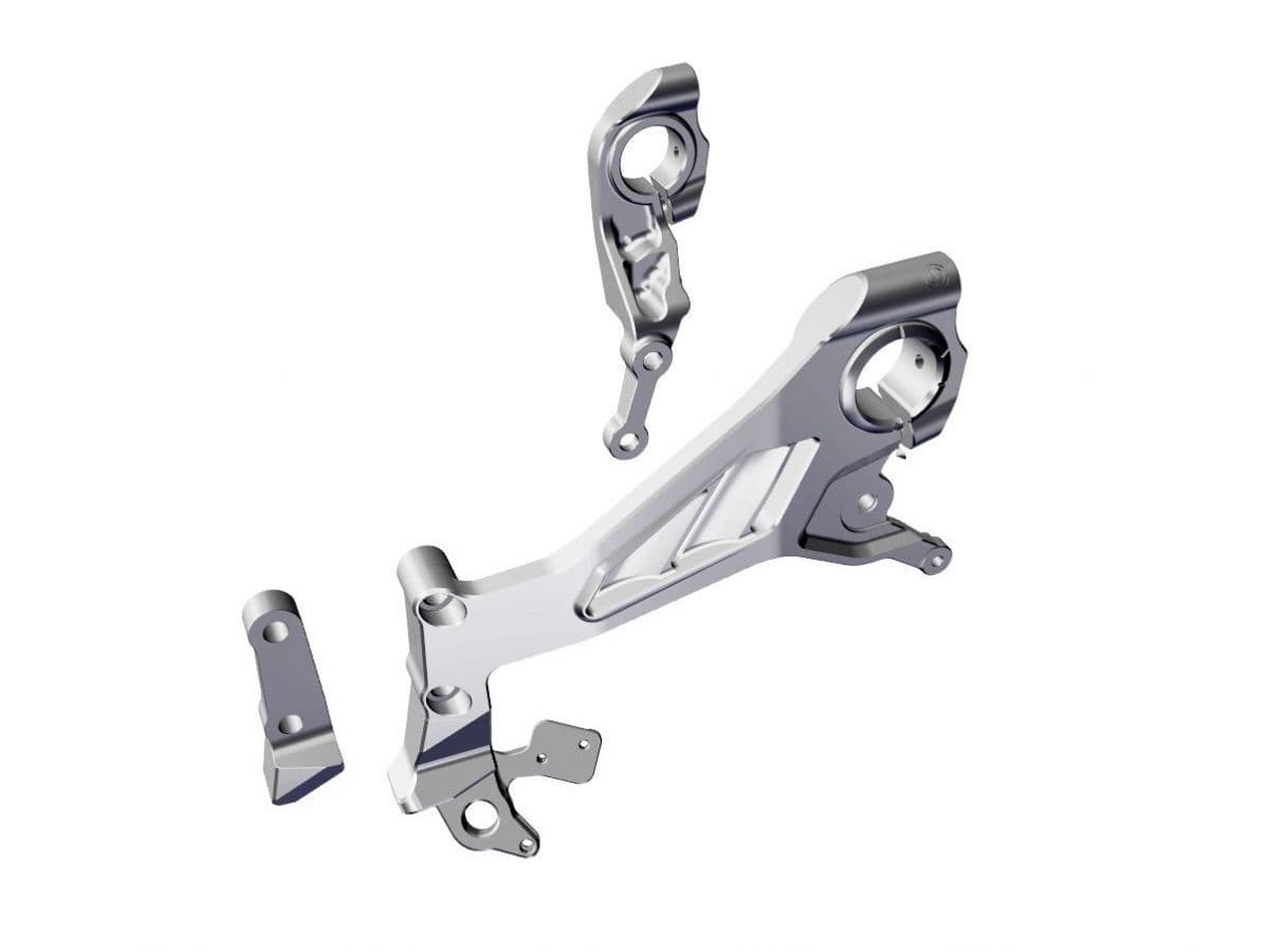 102104055 MOTOCORSE BILLET ALUMINUM SIDE FRAME PLATES KIT DUCATI ...