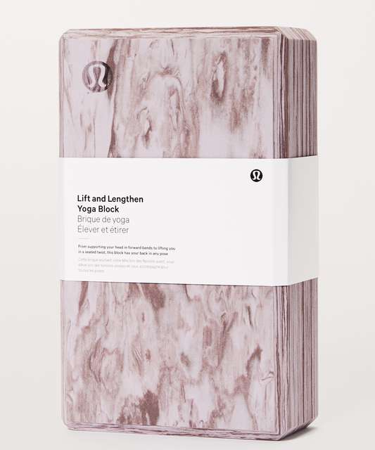 Lululemon Lift & Lengthen Yoga Block - Petals / Cherry Dust - lulu fanatics