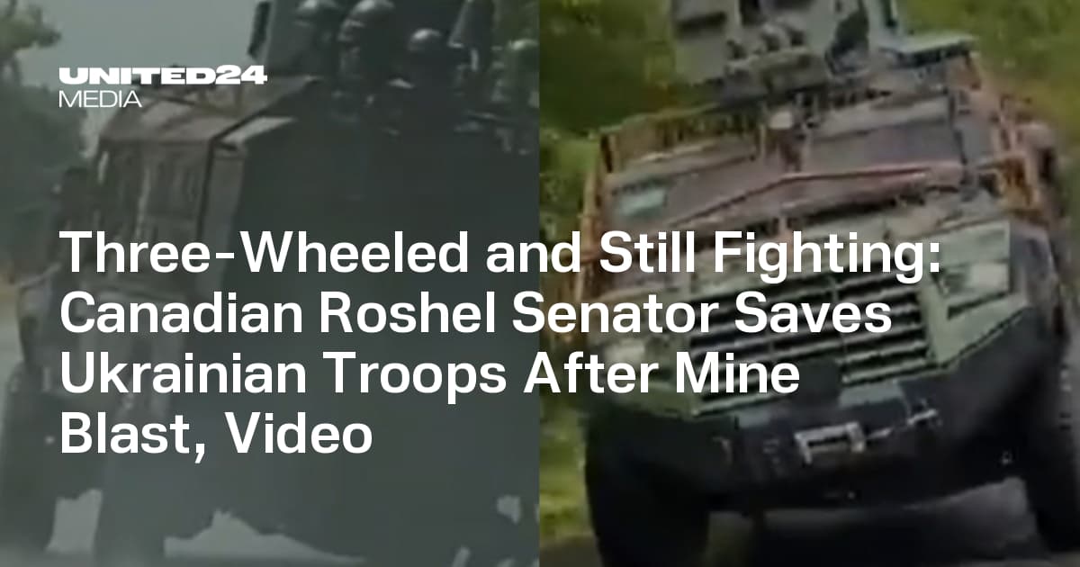 Three-Wheeled and Still Fighting: Canadian Roshel Senator Saves ...