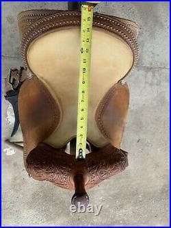 BEAUTIFUL Martin Sherry Cervi Crown C Barrel Saddle 15 Seat 7 Gullet ...