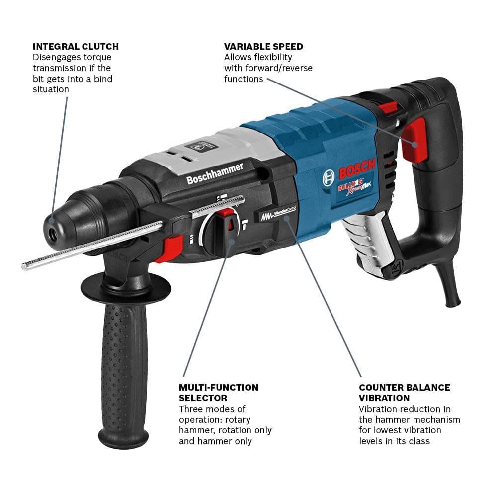 Bosch SDS-plus Bulldog Xtreme Max 1-1/8 In. Rotary Hammer GBH2-28L ...