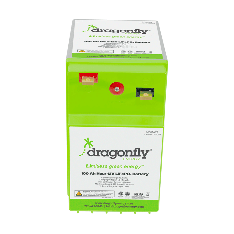 Dragonfly Lithium DFGC2H 100Ah 12V GC2H Heated LiFePO4 Battery ...