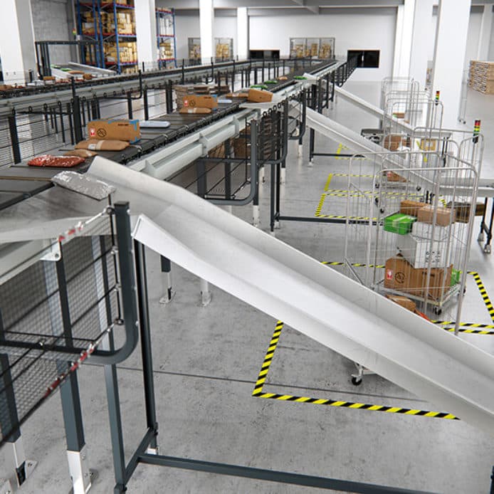 BG Cross-Belt Sorter for Logistics | Beumer Group