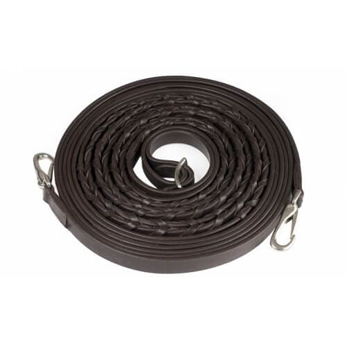 Lily Straightness Training Leather Long Reins - 12.2 Meters Long ...