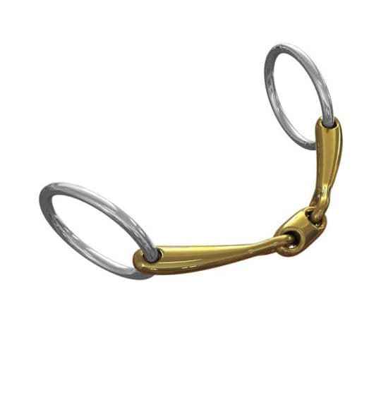 Neue Schule Pony Tranz Angled Lozenge Loose Ring Snaffle Bit
