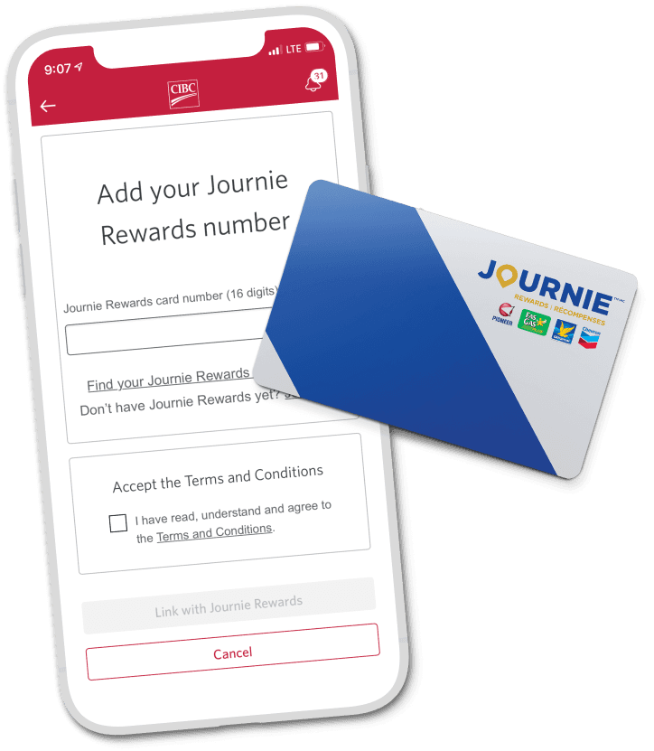 Save on Gas with Journie Rewards and CIBC