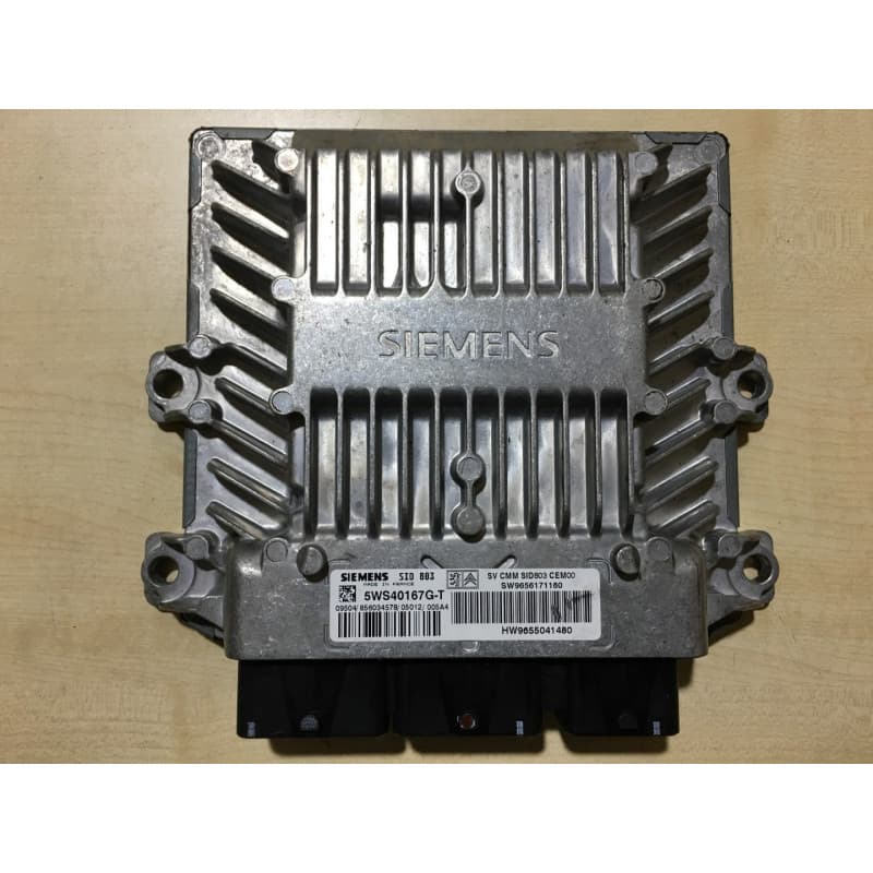 ECU MOTOR SIEMENS SID 803A 5WS40264D-T PSA HW 9655534080 SW 9661617480