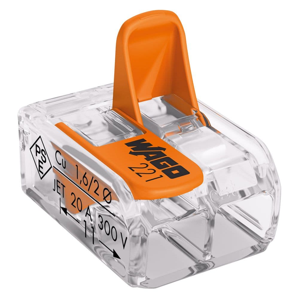 Buy Wago 221-413 3-Way Terminal Block Connector | Pack of 50