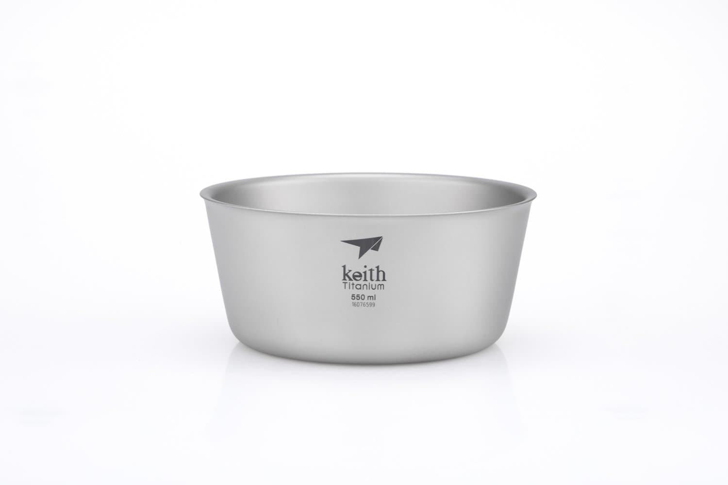 Keith Titanium Ti5321 Single-Wall Bowl - 18.6 fl oz | Lightweight ...