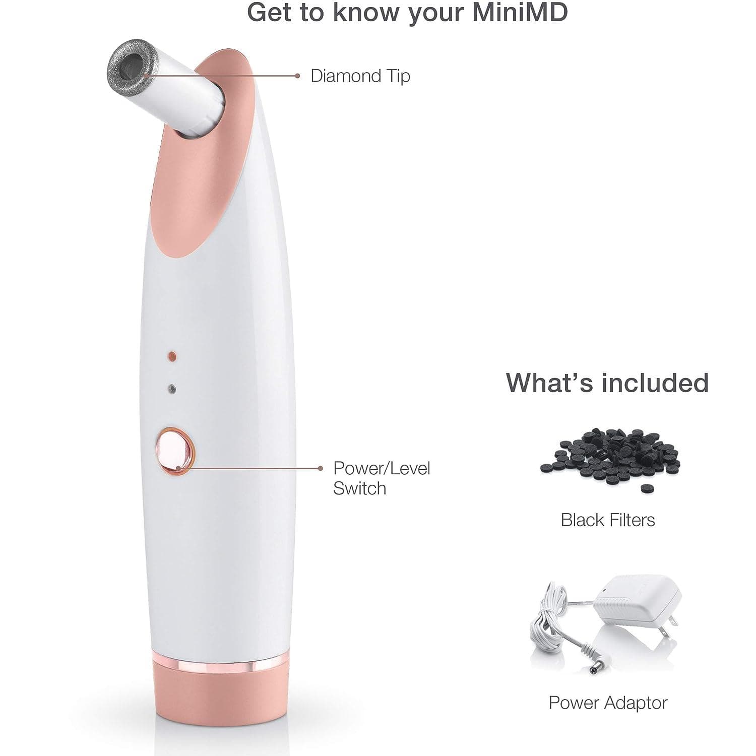 Trophy Skin MiniMD Handheld Microdermabrasion System - Enhances Texture ...
