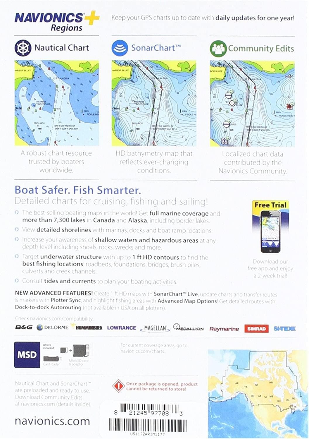 Navionics+ Canada Marine Charts