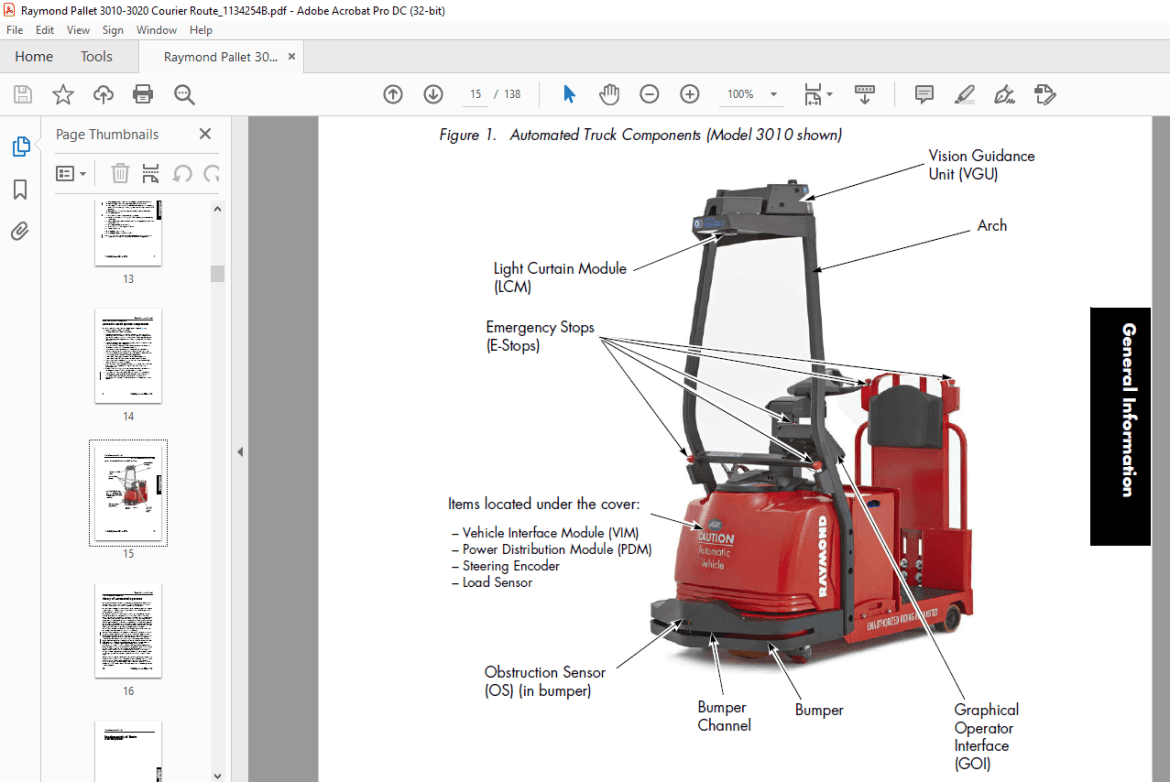 Raymond 3010 Center Rider Pallet Truck & 3020 Tow Tractor Route ...