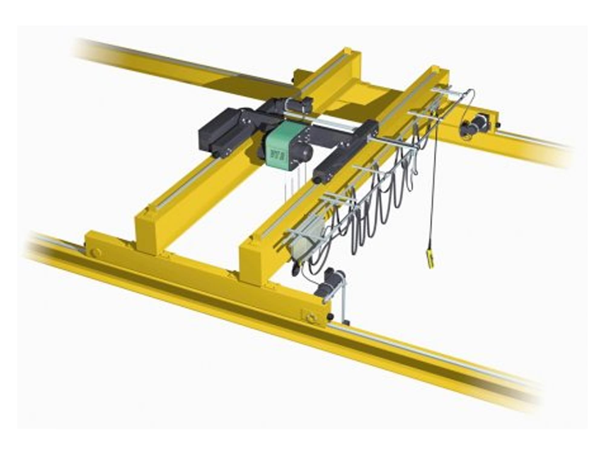 Double Girden Overhead Top Running Crane with Electric Wire Rope Hoist