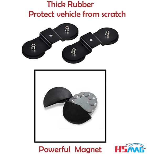 Rubber Cover Magnetic Base Mount Holder Lightbar Brackets - Magnets By ...