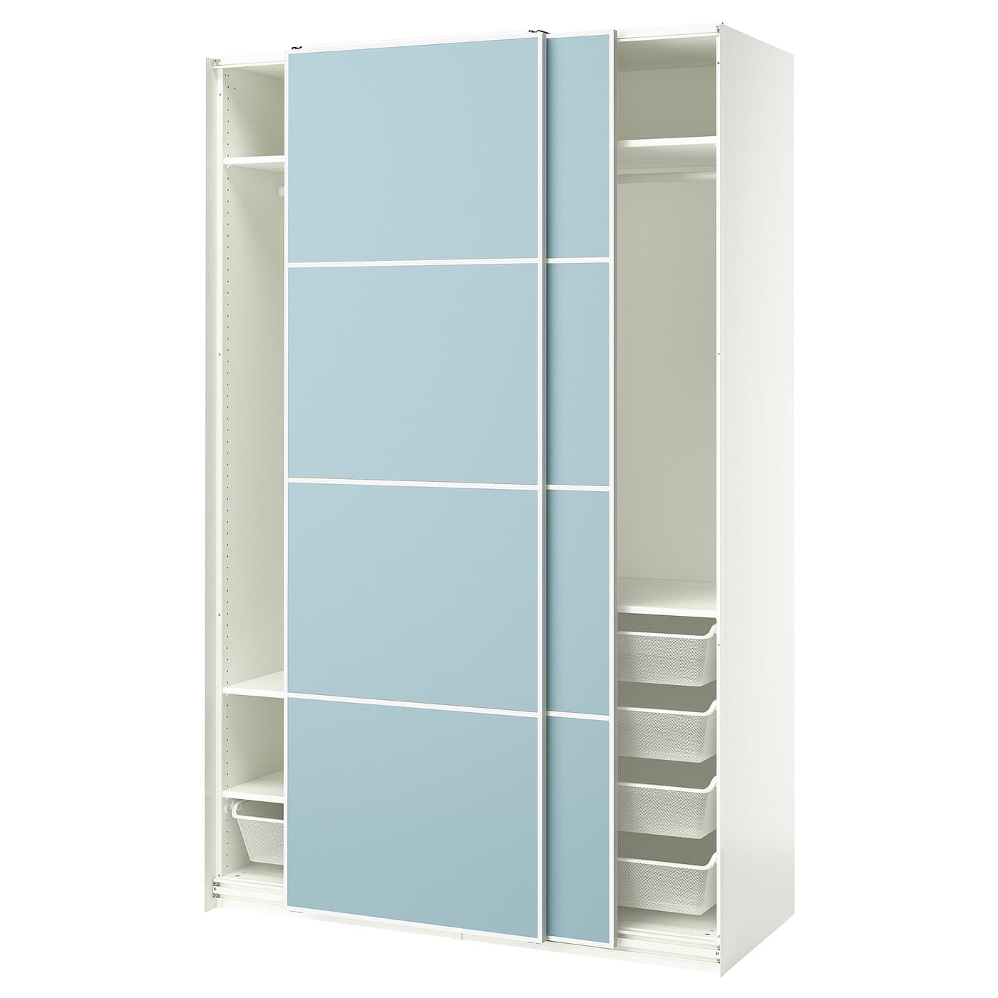 PAX / MEHAMN wardrobe with sliding doors - IKEA