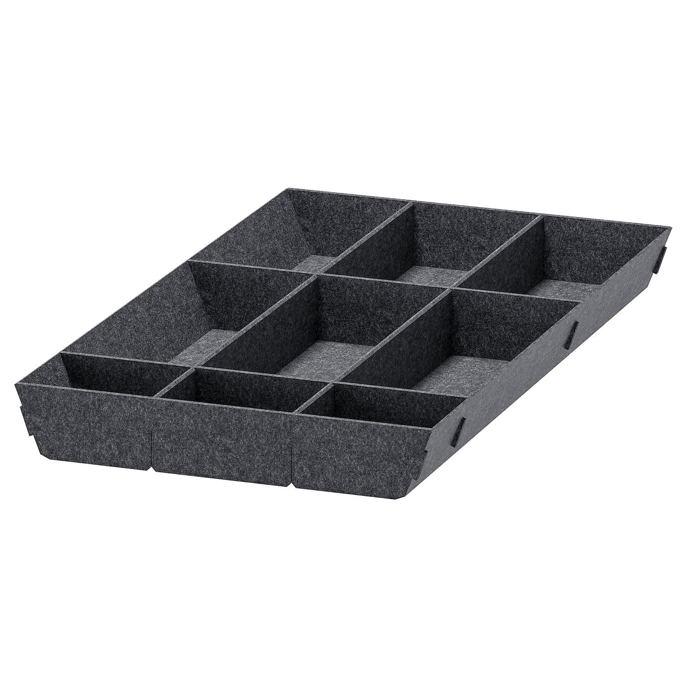 UPPDATERA adjustable organizer for drawer, gray, 15x24" - IKEA