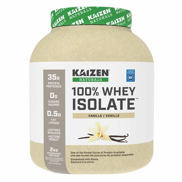 Kaizen Naturals Vanilla Whey Isolate Protein Powder Same-Day Delivery ...