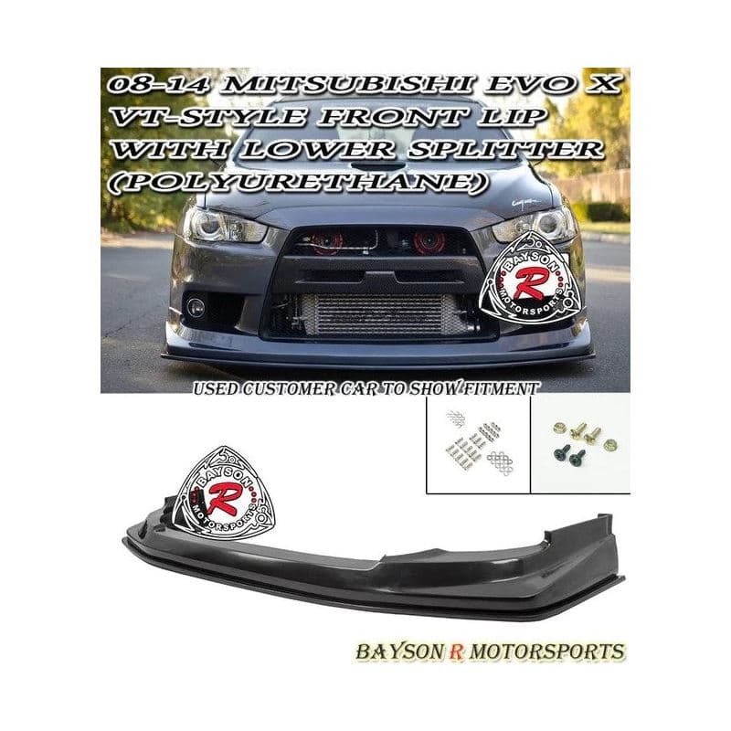 Bumper Lip, Universal Front Bumper Lip Spoiler Splitter Kit 3 Pieces Gloss Black Only Applicable for Installation on Vehicles with a Width of 1800mm