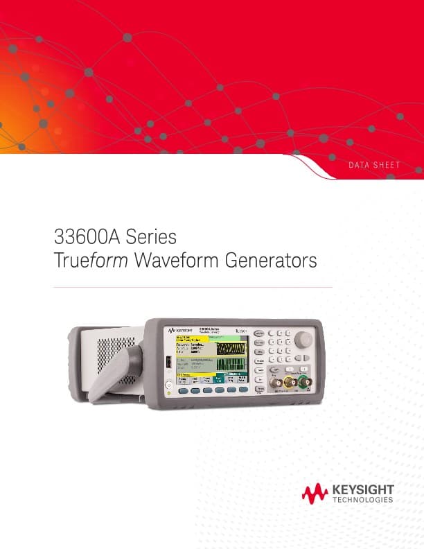 33600A Series Trueform Waveform Generators PDF Asset Page | Keysight
