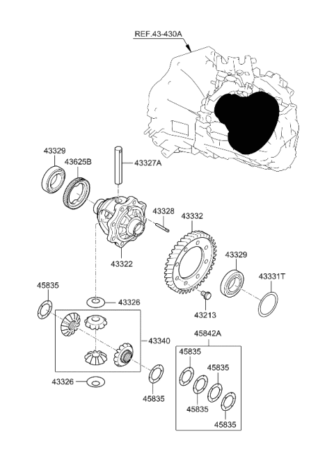 Transaxle Gear-Manual - 2018 Kia Forte