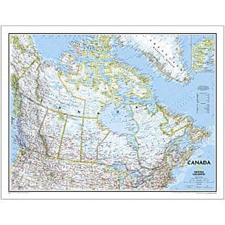 Canada National Geographic Laminated - Maps, Books & Travel Guides