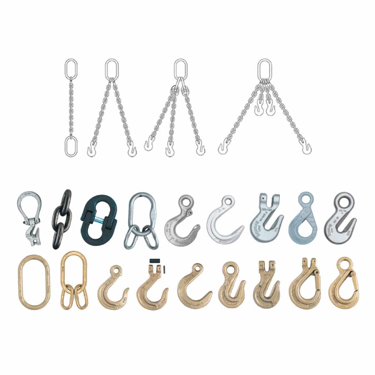 Crosby Grade 100 Chain Slings & Components | Mazzella