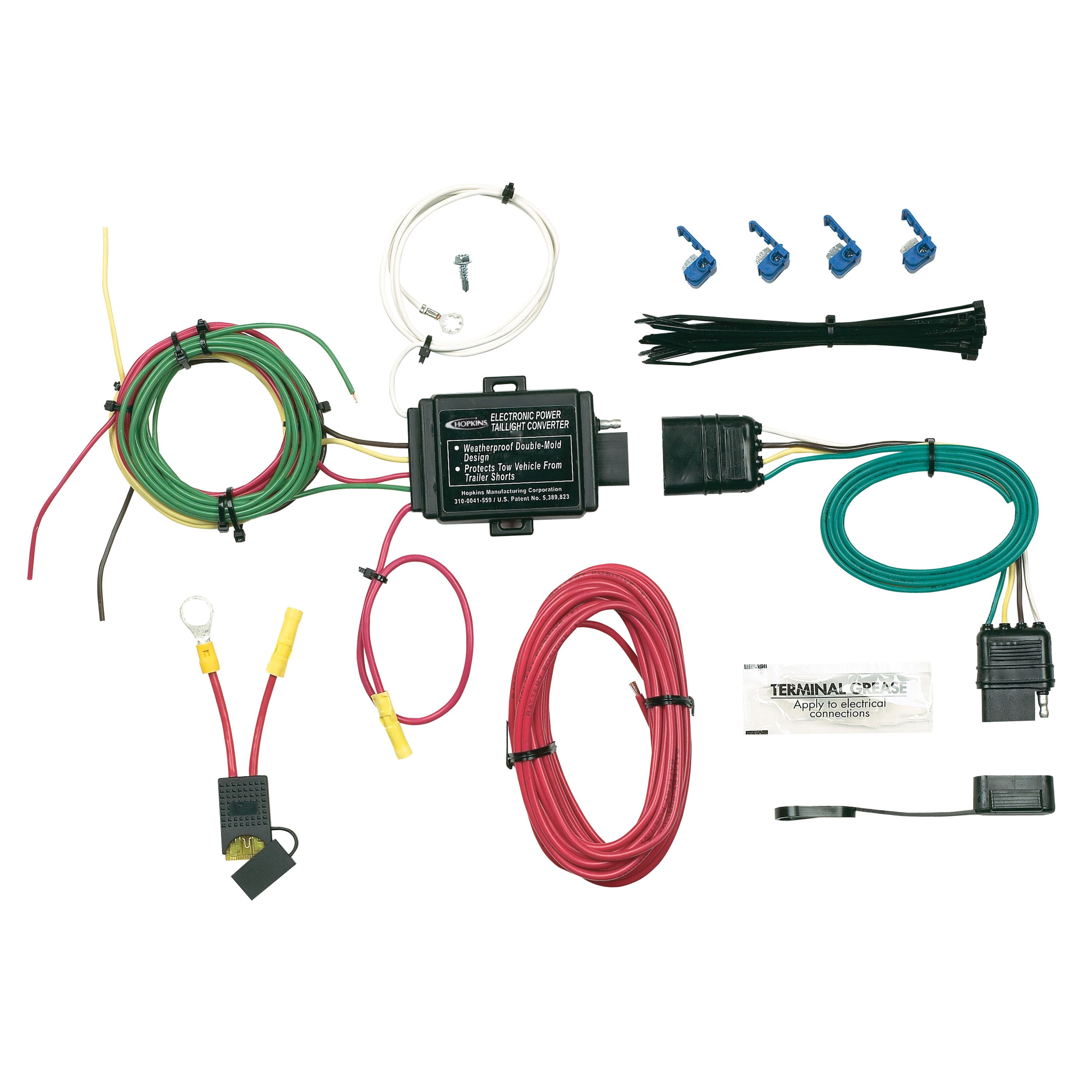Hopkins Towing Solutions Tail Light 4 Flat Universal Kit with Converter ...