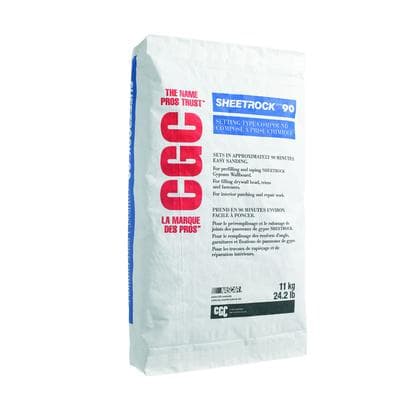 CGC CGC SHEETROCK 90 Setting-Type Joint Compound, 11 kg Bag - Home ...