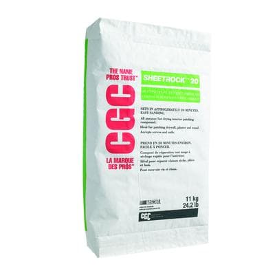 CGC CGC SHEETROCK 20 Setting-Type Joint Compound, 11 kg Bag - Home ...